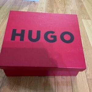 Hugo Men’s black color boots,  size 42, brand new with original box.